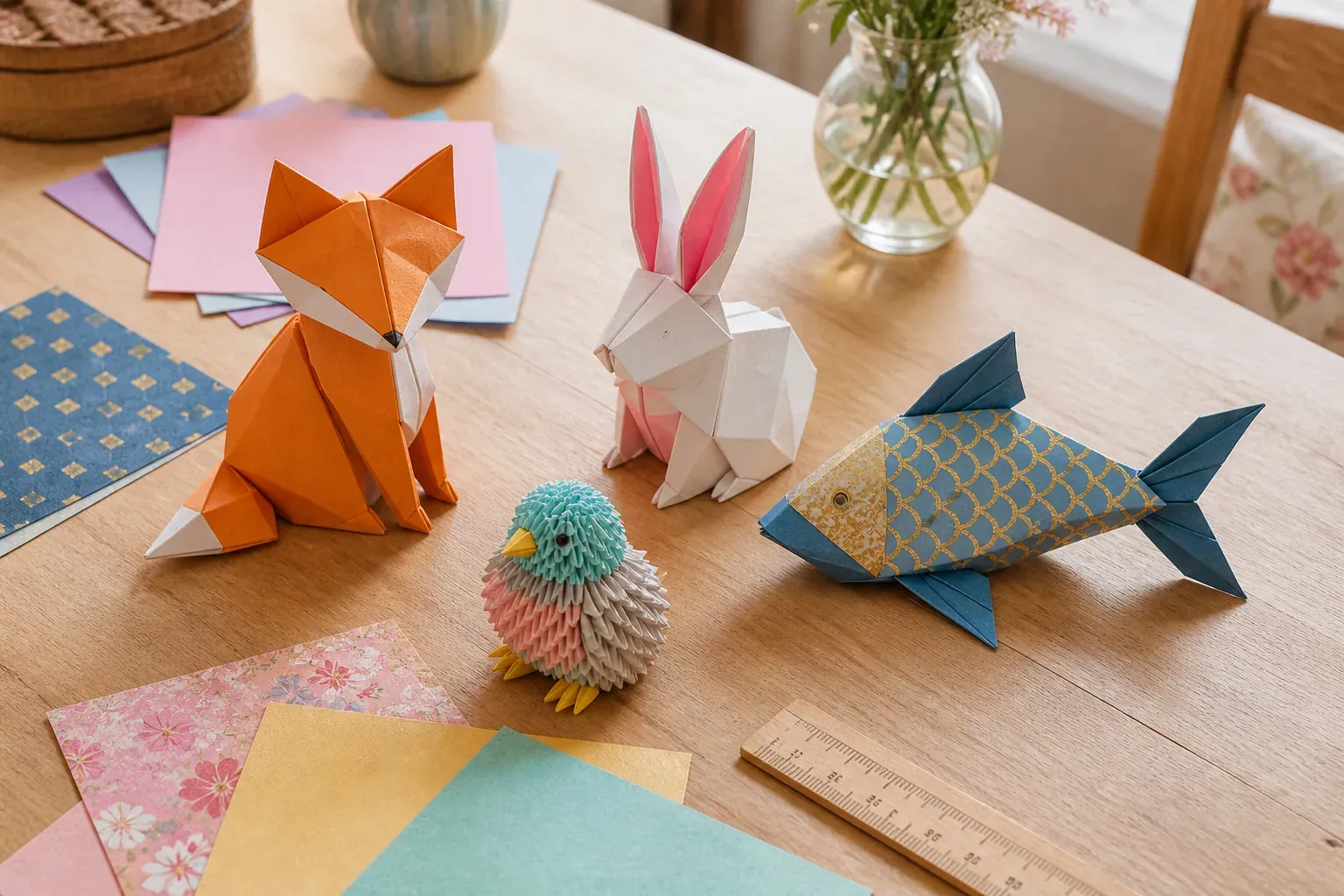 Quel animal en origami choisir selon son niveau de pliage ?