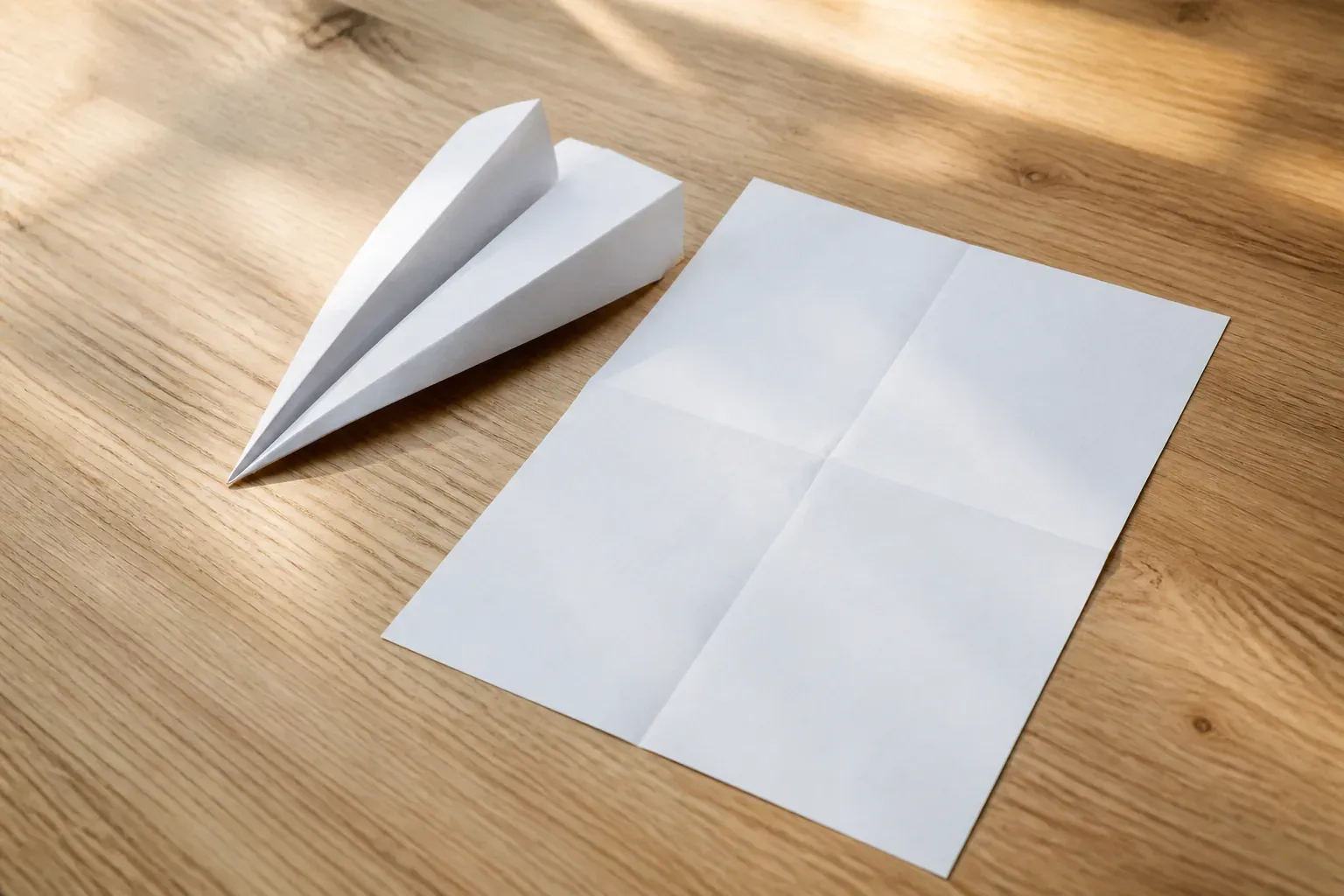 Un avion en papier qui vole bien : le pliage pas à pas