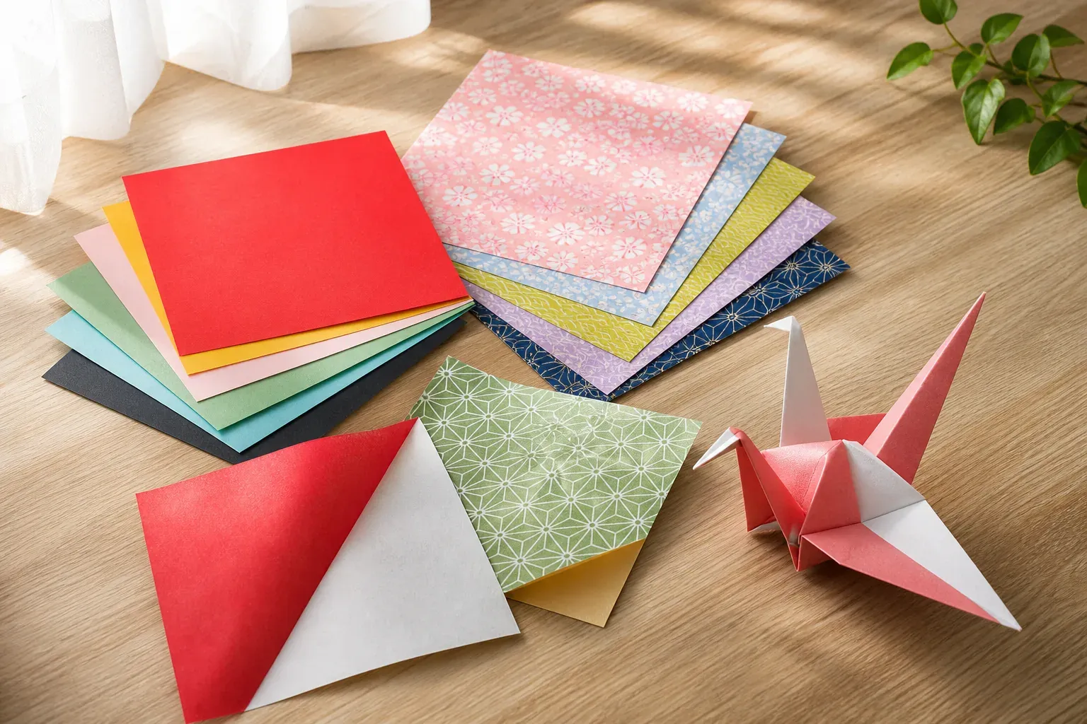 Le papier à origami se choisit selon chaque pliage
