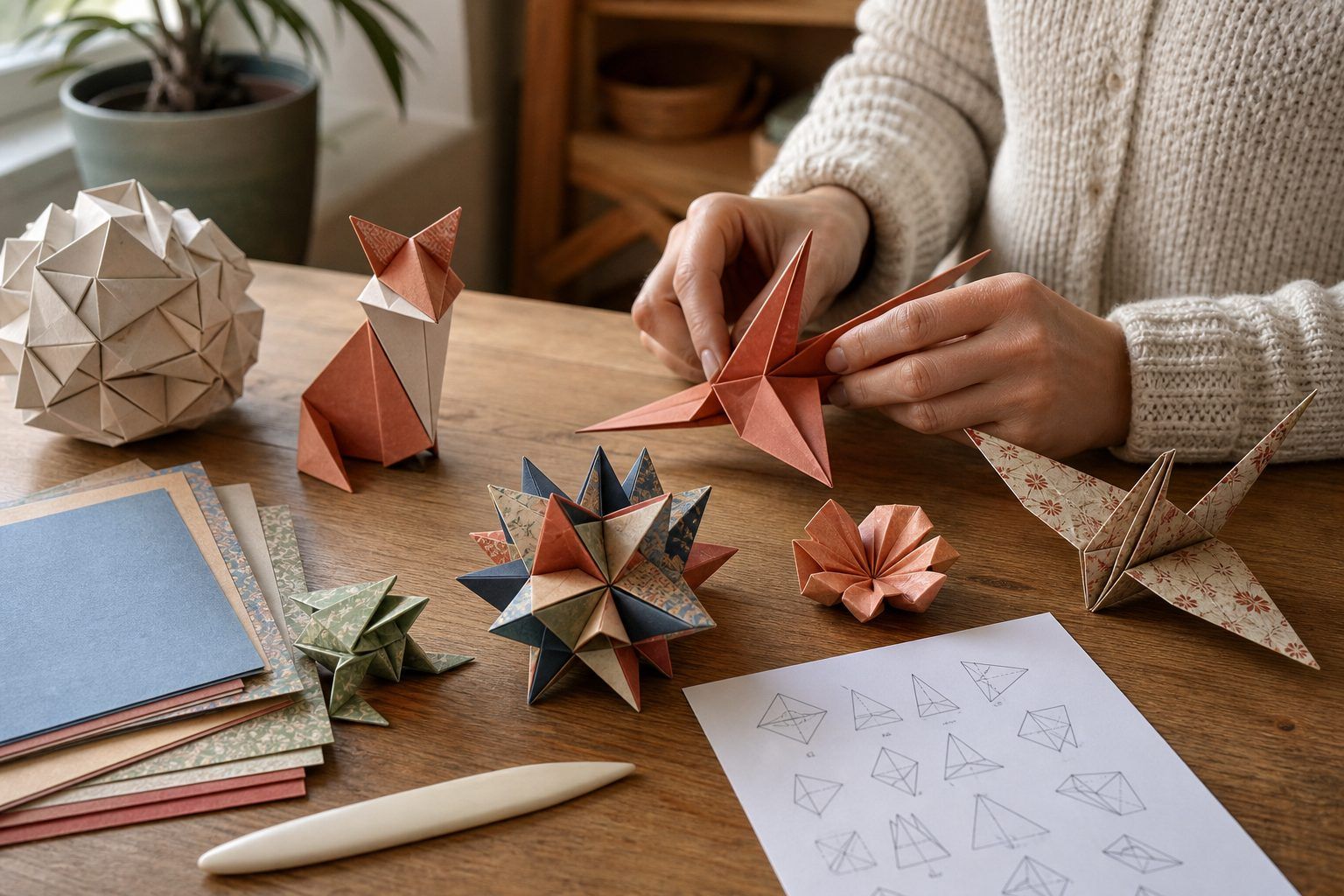 Quels modèles d'origami faire après les bases ?