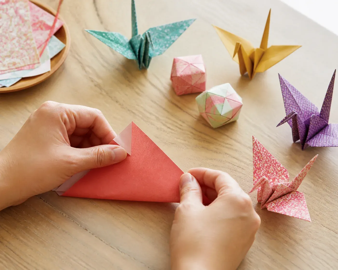 Voici comment faire un origami avec des plis précis