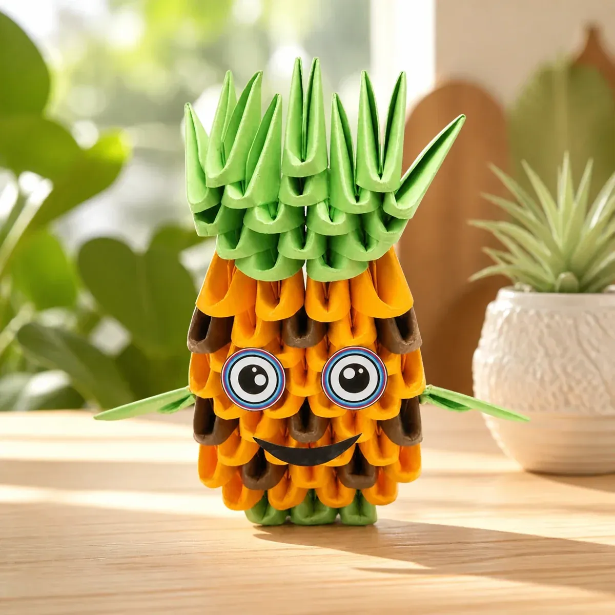Kit origami 3D ananas malicieux à monter