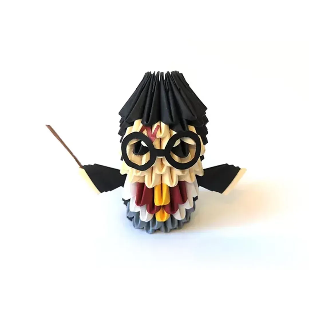 Kit origami 3D Harry Potter, 5 personnages : sculpture en origami 3D, vue 1