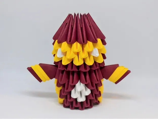 Kit origami 3D Iron Man Marvel à poser : sculpture en origami 3D, vue 1