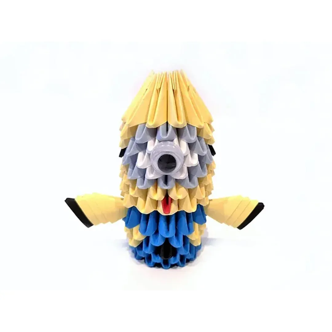 Kit origami 3D Minion Stuart décoratif : sculpture en origami 3D, vue 1