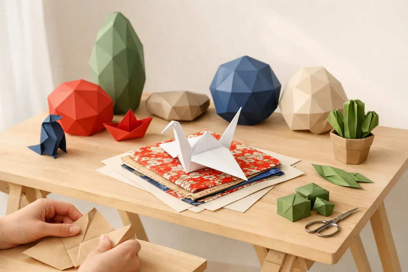 Origami grue : le pliage traditionnel expliqué pas à pas