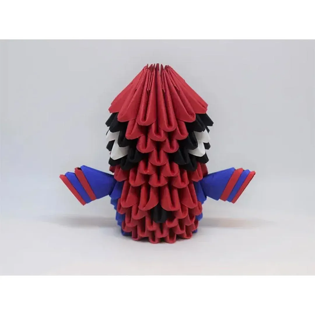 Kit origami 3D Spider-Man en papier à monter : sculpture en origami 3D, vue 1