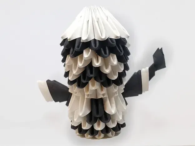 Kit origami 3D Stormtrooper Star Wars à monter : sculpture en origami 3D, vue 1