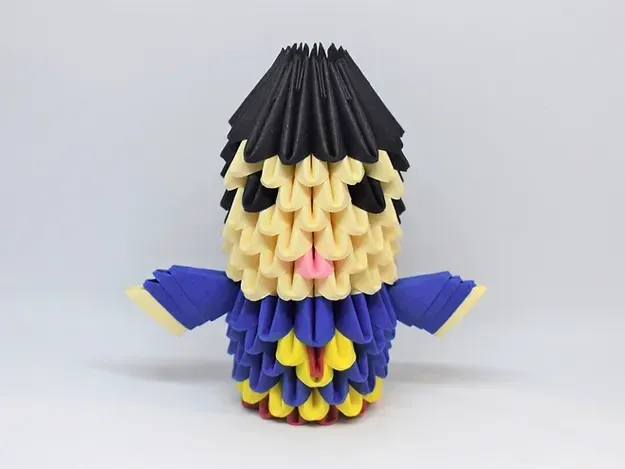 Kit origami 3D Superman en papier à monter : sculpture en origami 3D, vue 1
