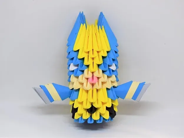 Kit origami 3D Wolverine, héros Marvel en papier : sculpture en origami 3D, vue 1