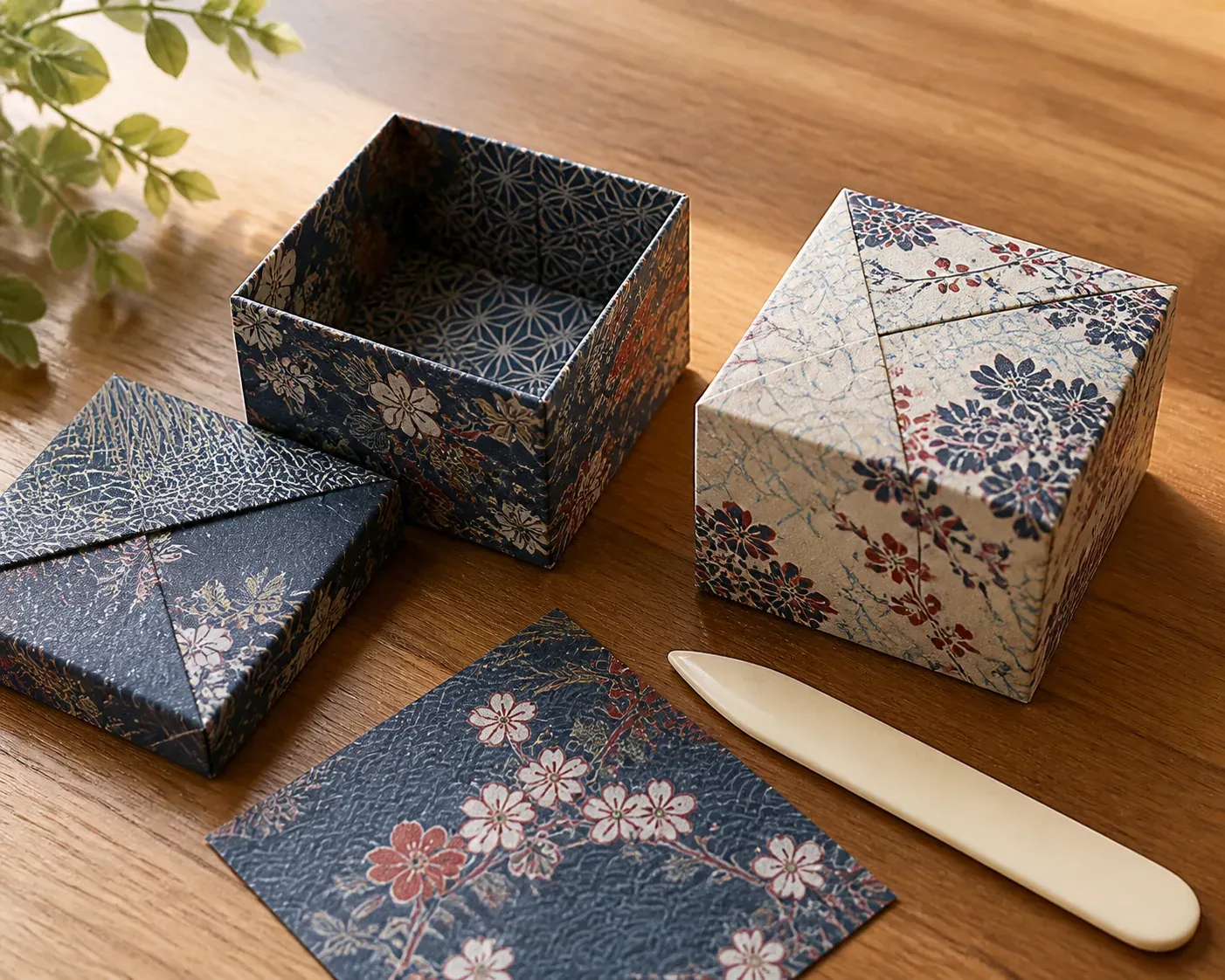 Une boîte origami facile se plie en quelques gestes