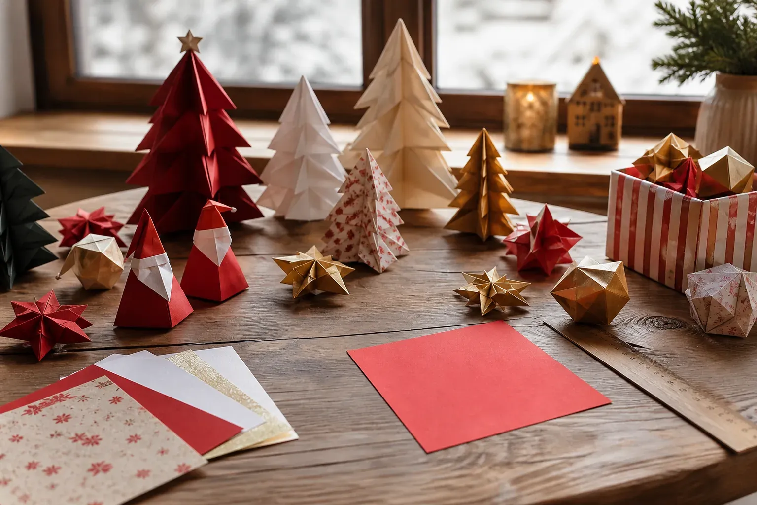 Neuf pliages de Noël faciles à réaliser en un après-midi