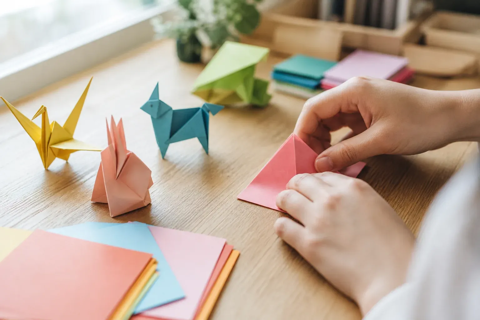 L’origami pliage facile rend le papier vivant dès les premiers plis
