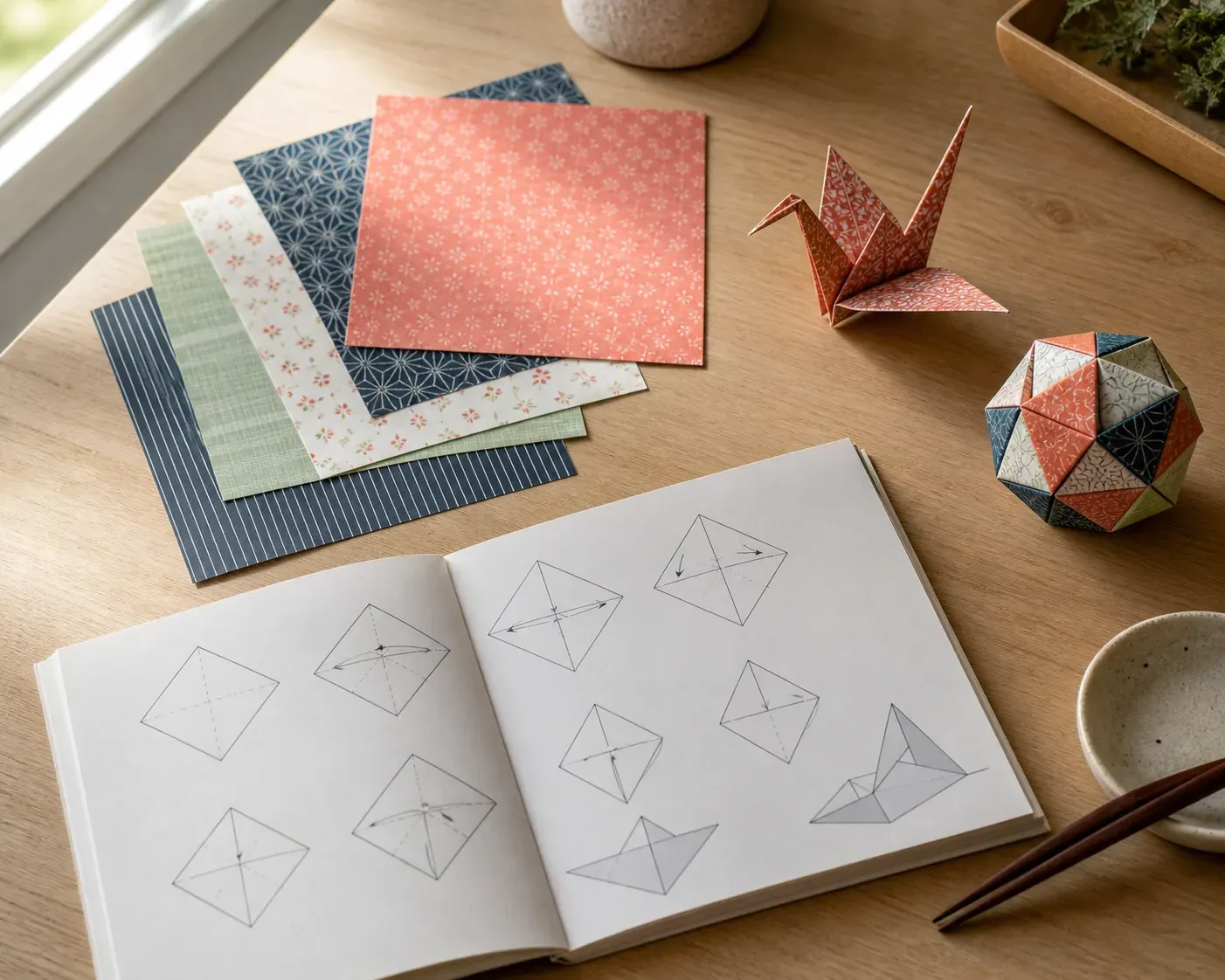 Un origami shop vous aide à choisir le bon papier à plier