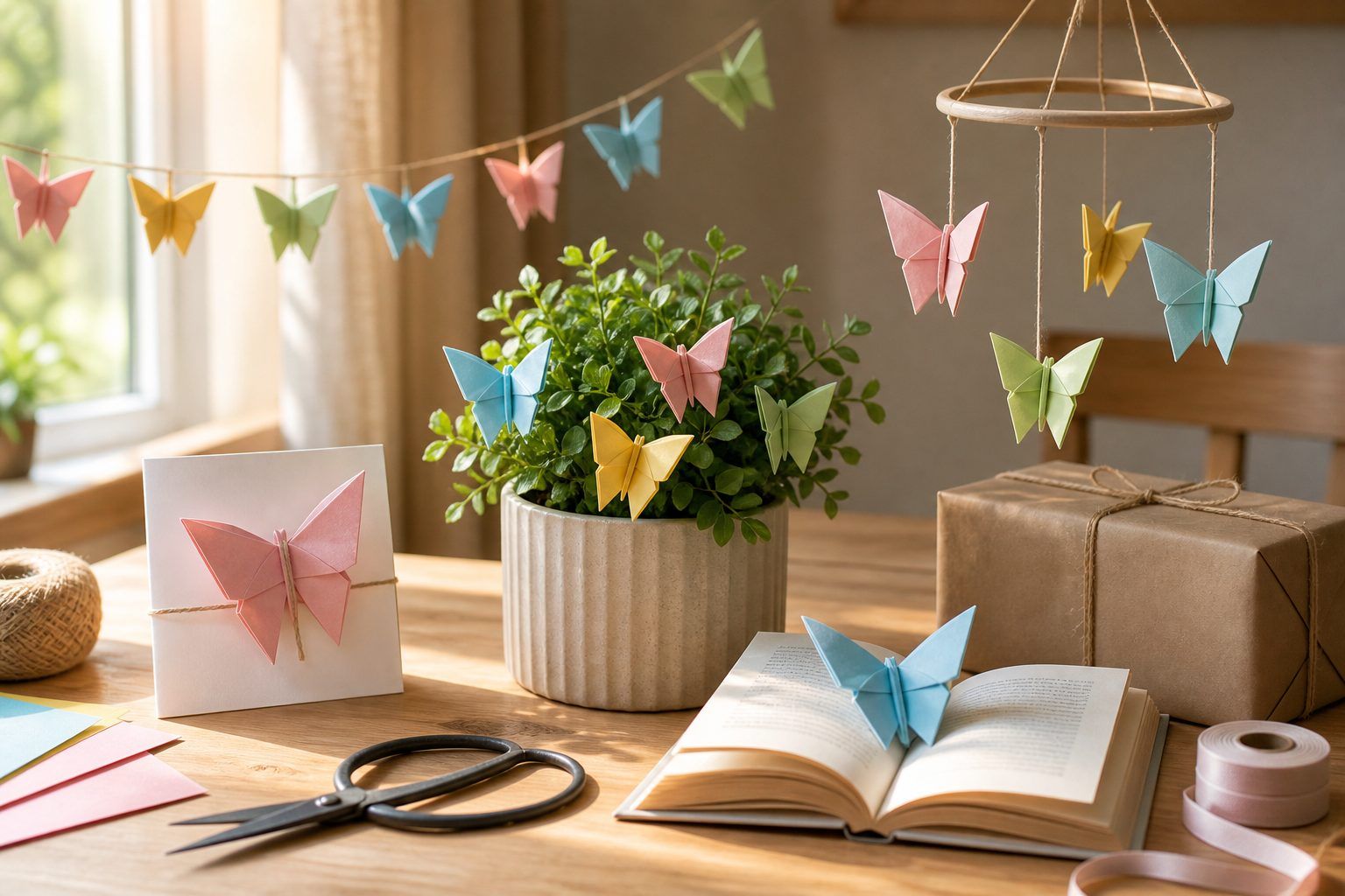 5 idées pour utiliser vos papillons en origami