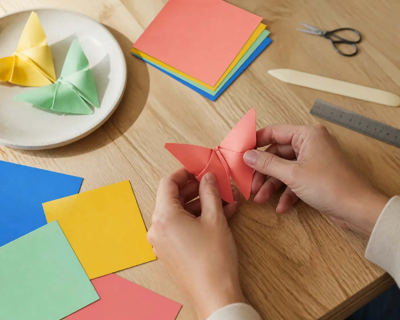Le pliage origami permet de créer ses premiers modèles en papier