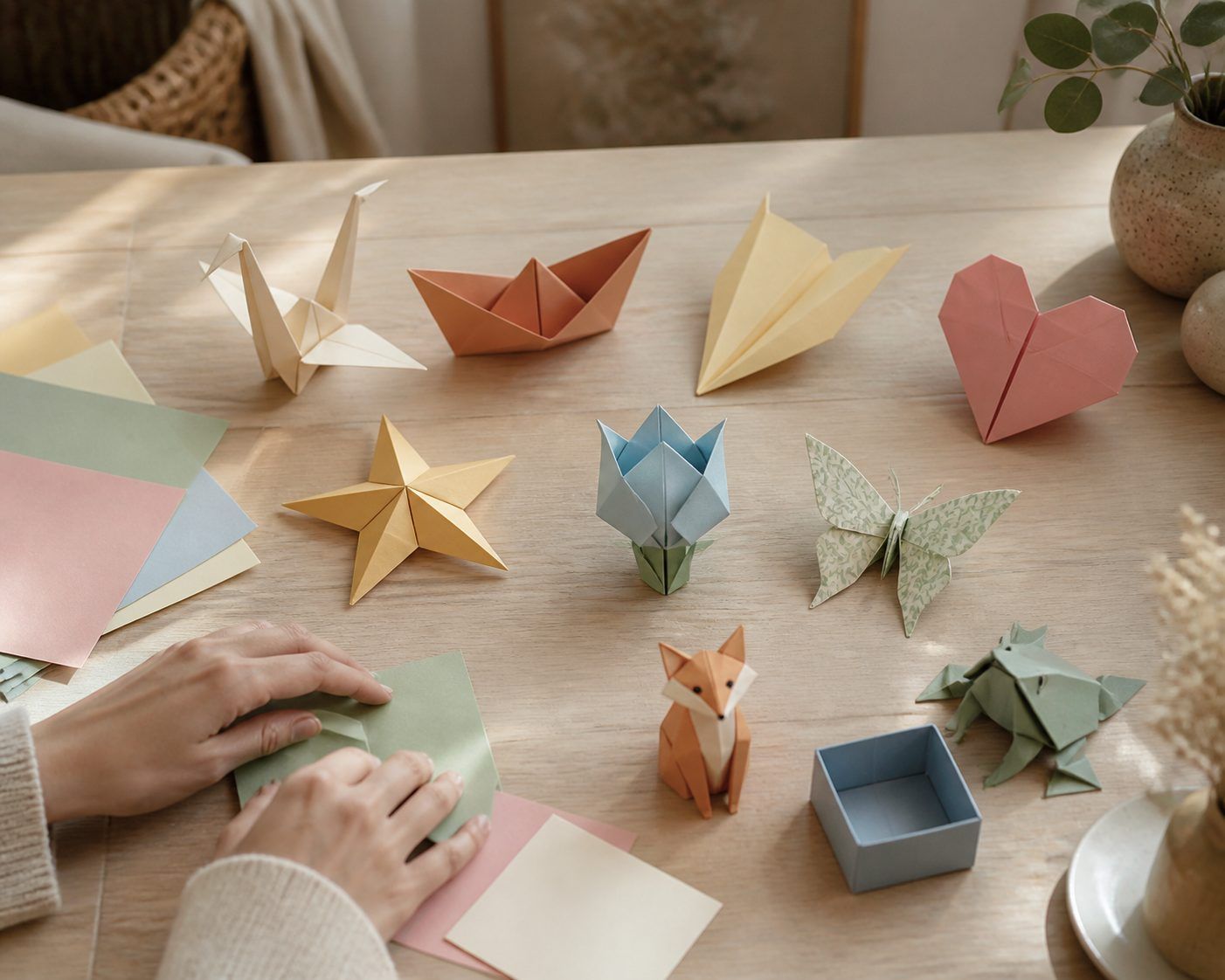 10 modèles d'origami faciles à choisir selon l'envie