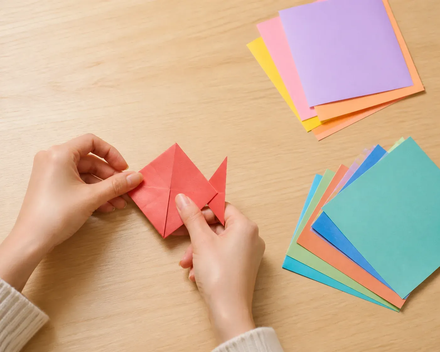 Un pliage papier facile réussit avec de bons repères